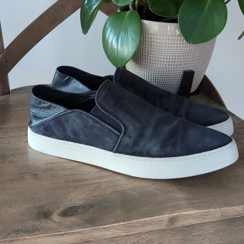 Vince Garvey Suede Leather Slip-On 8.5 Sneakers Platform